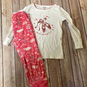 Gymboree 3t ballerina 2 piece pj set